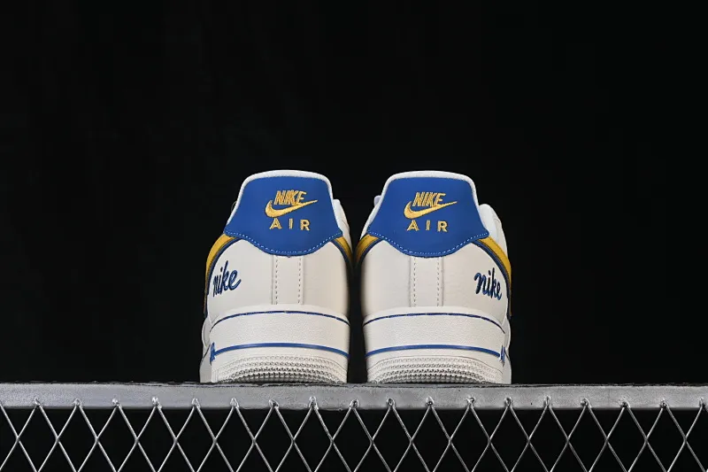 All categories Nk Air Force 1 Air Force series Nk Air Force 1 Low Air Force low-top Nike Air Force 1'07 Low Yellow and blue contrast Air Force 1 low-top casual sneakers FV3694-112